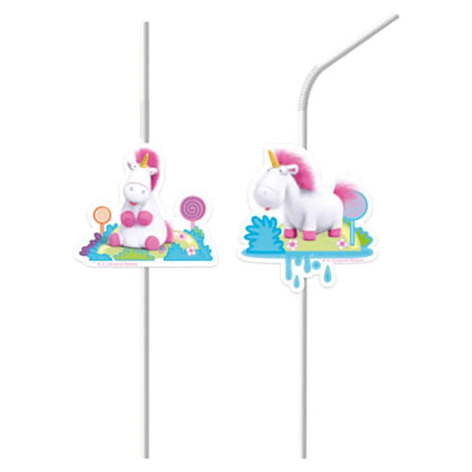 das-kost-mland-dekorationen-strohhalm-pvc-fluffy-trinkhalm-6-stk image 1