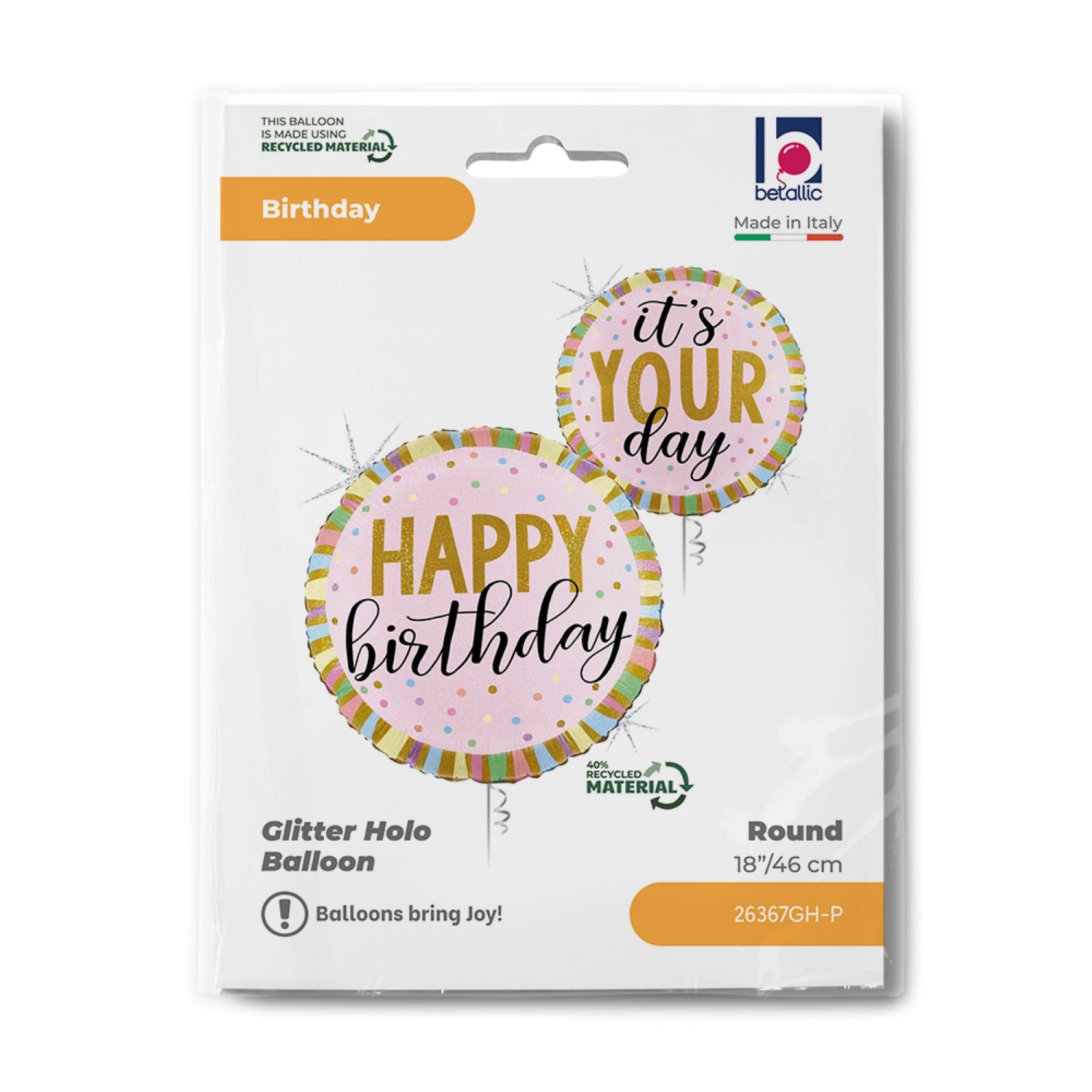 das-kost-mland-dekorationen-folienballon-happy-birthday-holo-46cm image 4