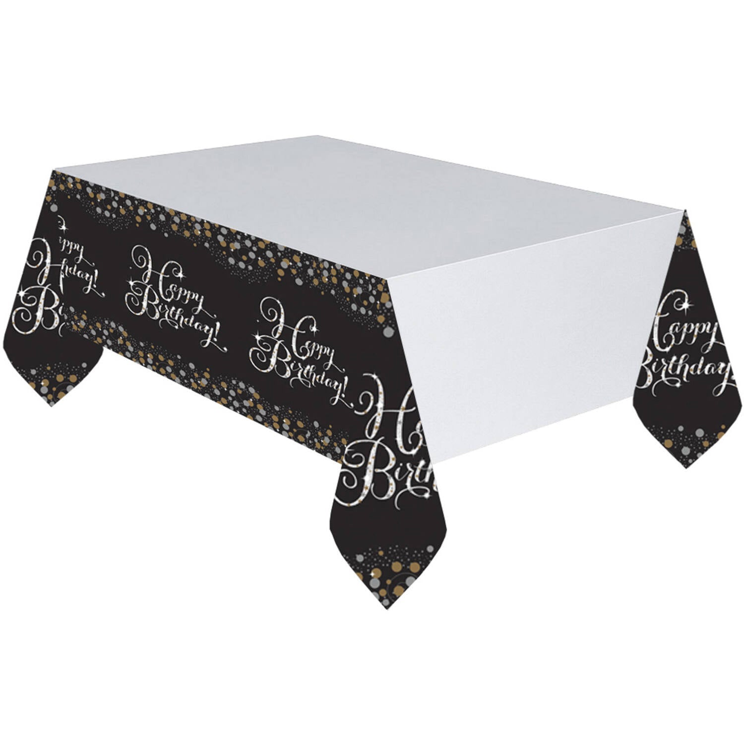 das-kost-mland-happy-birthday-sparkling-tischdecke-120x180cm-schwarz-gold image 1