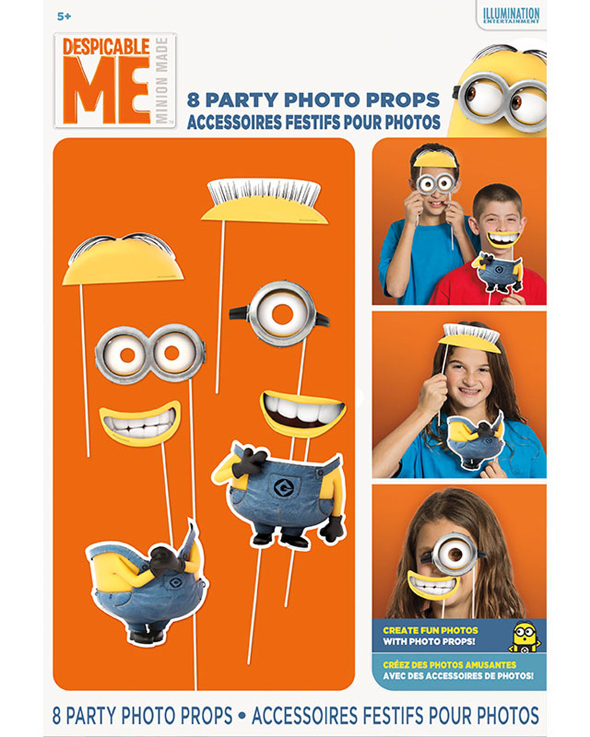 das-kost-mland-minions-foto-props-8-teilig-deko-set image 1
