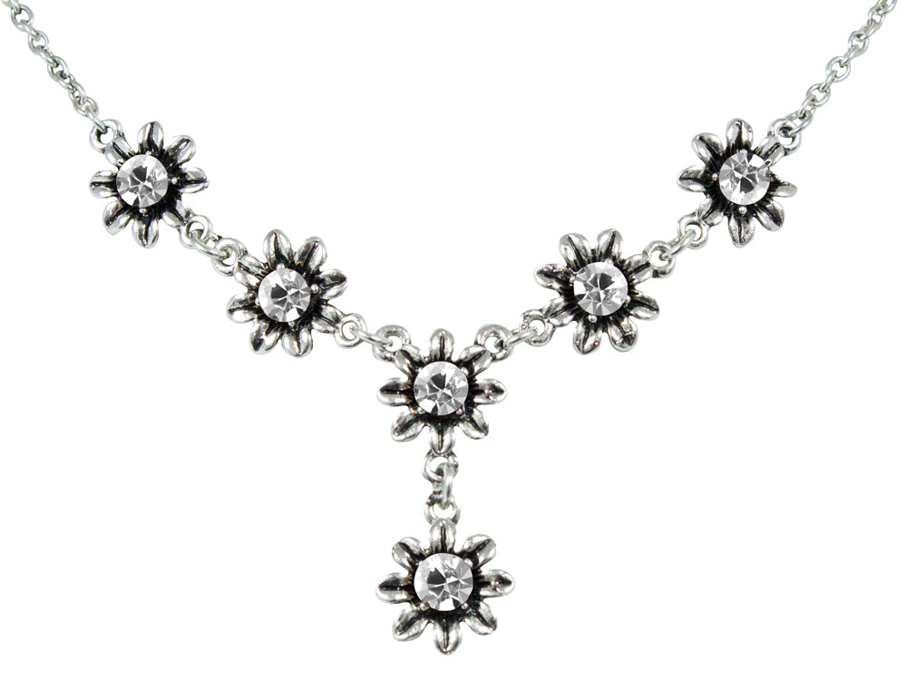 das-kost-mland-blumen-collier-kristall-mit-ohrh-ngern image 3