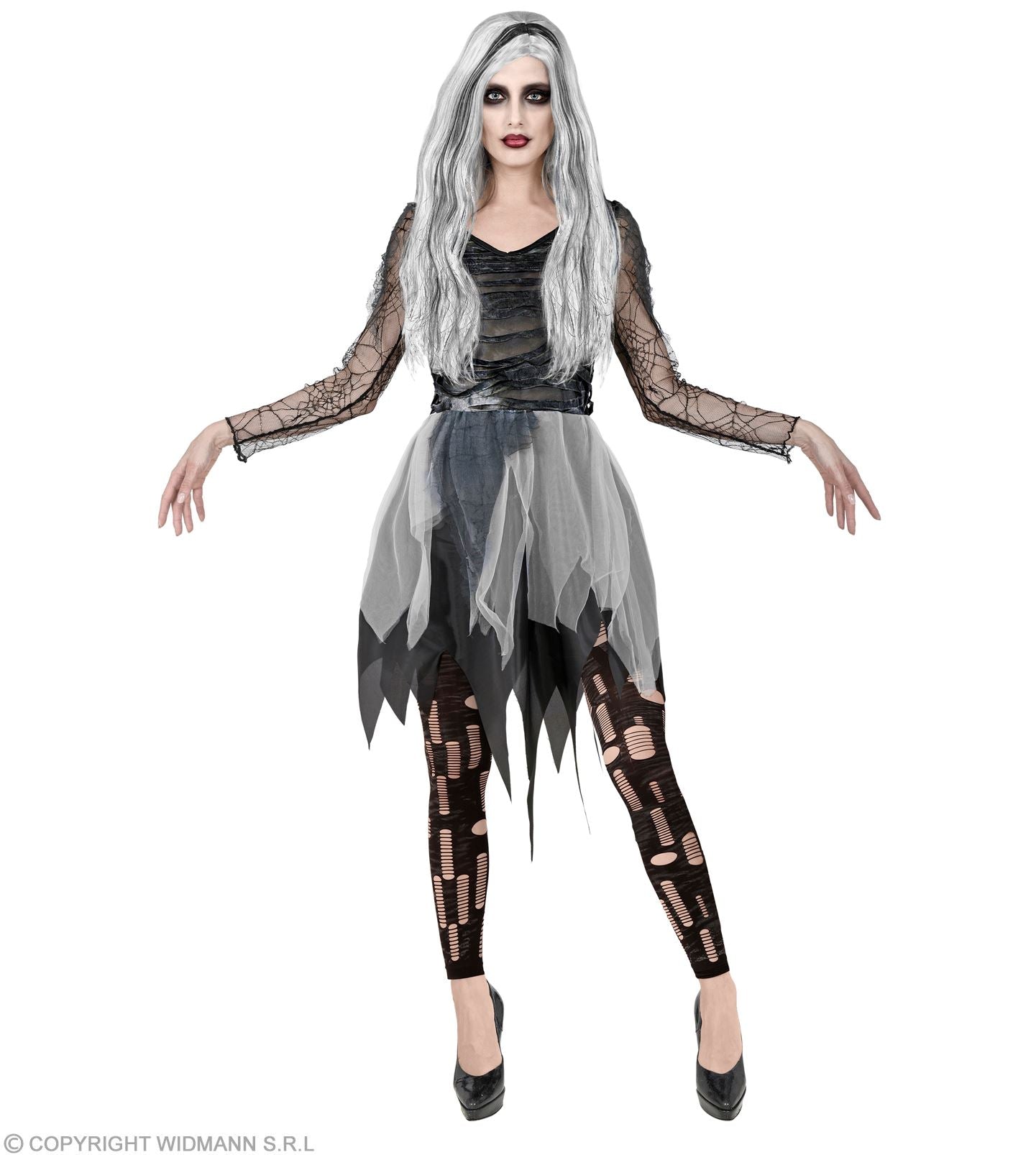 das-kost-mland-zombie-leggings-damen-zerfetzt-schwarz image 2