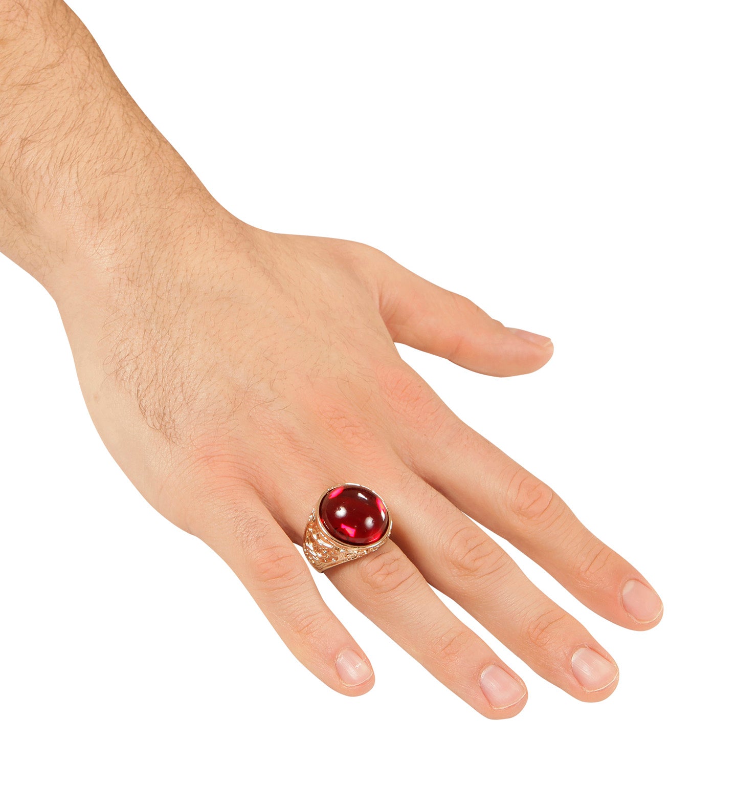 das-kost-mland-accessoires-goldener-ring-roter-stein-kost-mschmuck image 2
