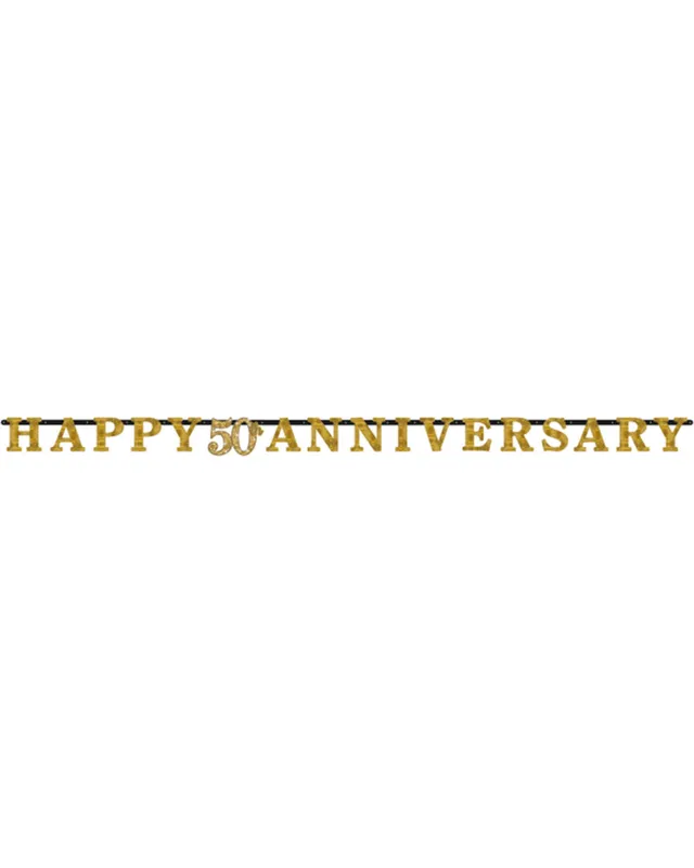 das-kost-mland-happy-50th-anniversary-girlande-gold-300-cm-pappe image 1