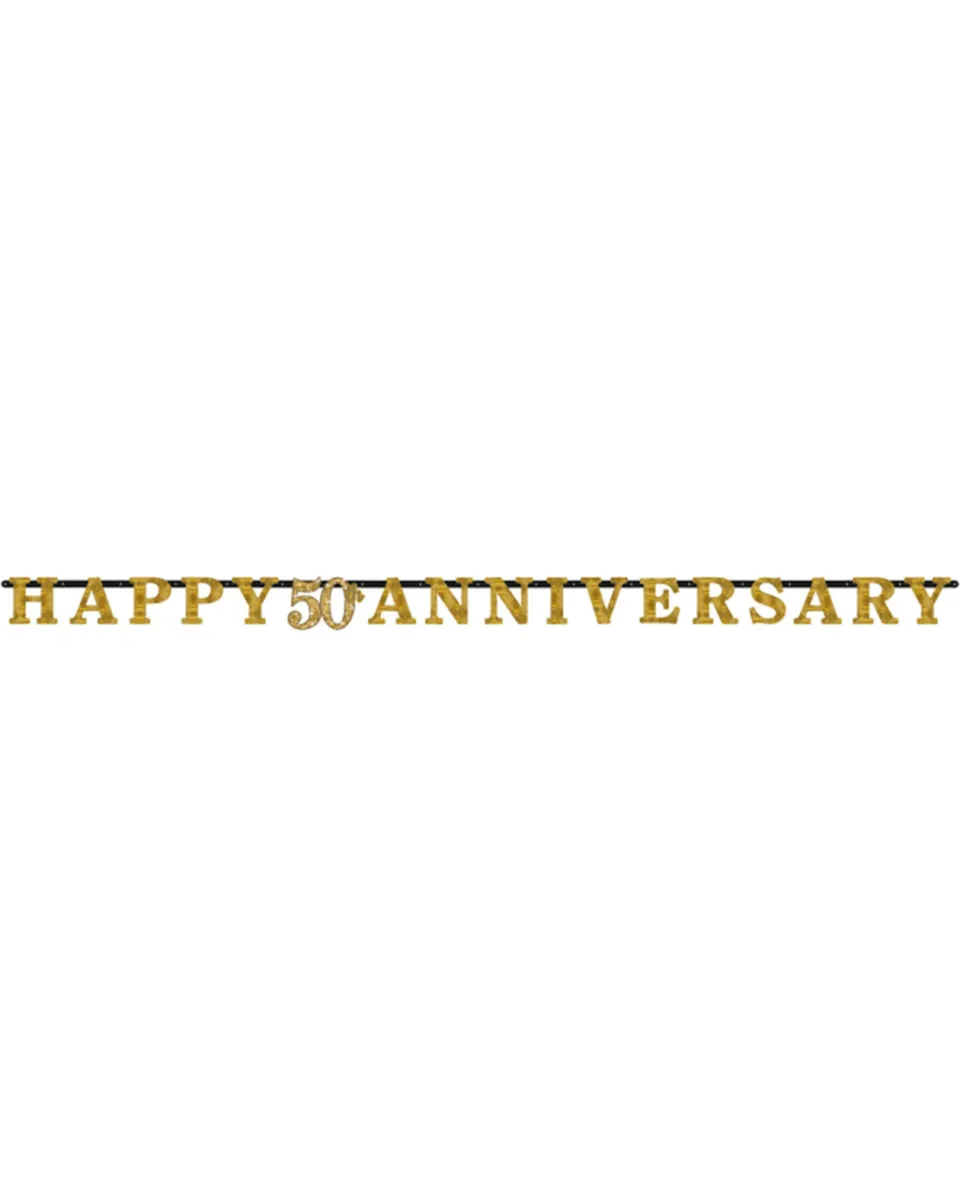 das-kost-mland-happy-50th-anniversary-girlande-gold-300-cm-pappe image 1