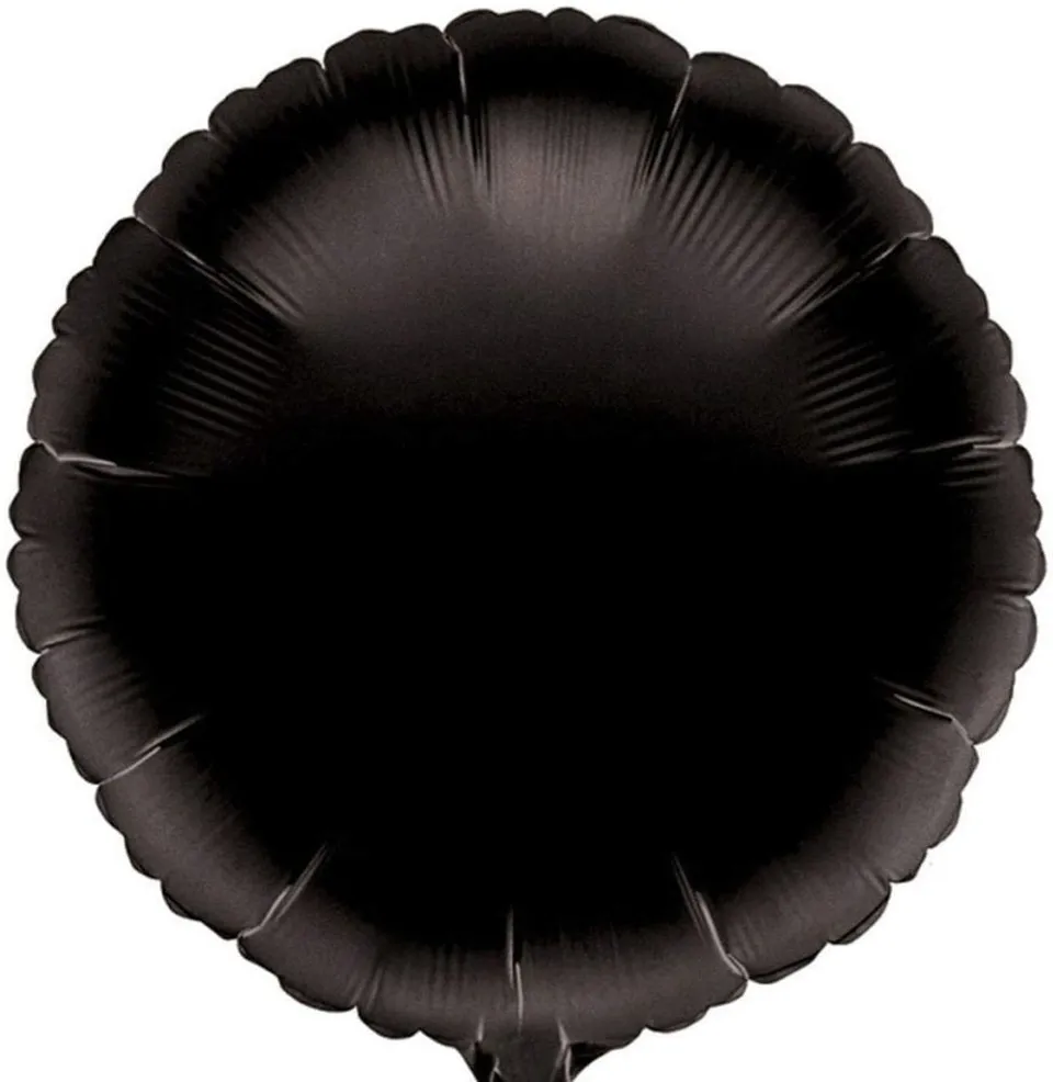 das-kost-mland-dekorationen-standard-folienballon-43cm-rund-schwarz image 1