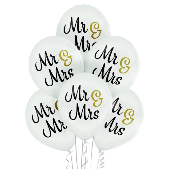 belbal-mr-mrs-luftballon-6-stk-wei-pastell-30cm image 1