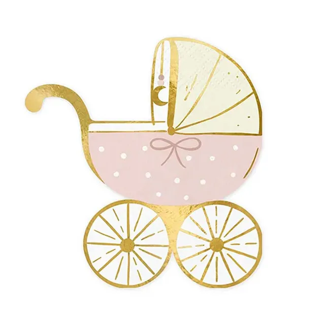 das-kost-mland-baby-kinderwagen-servietten-rosa-20-stk image 1