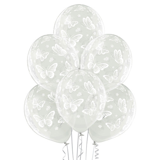 das-kost-mland-dekorationen-schmetterlinge-luftballon-30cm-6-stk-latex image 1
