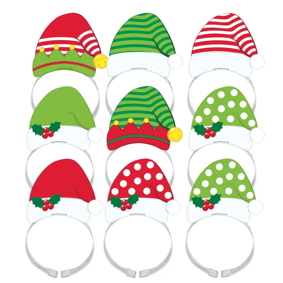 das-kost-mland-haarreif-weihnachtsmann-elfen-8-teilig image 1