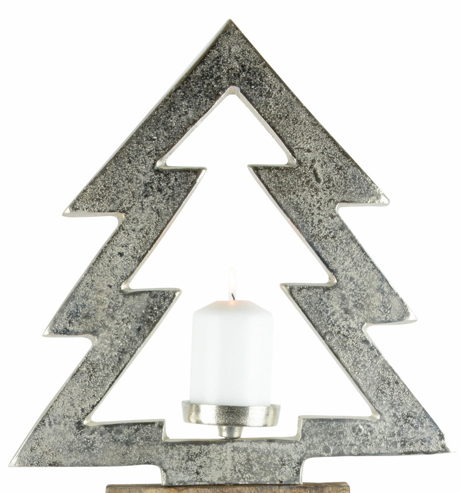 riffelmacher-baums-ule-kerzenst-nder-natur-silber-100-cm image 2