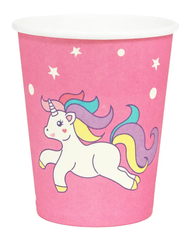 das-kost-mland-einhorn-pappbecher-10er-set-rosa-geburtstag image 1