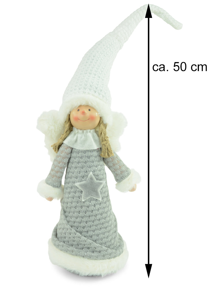 das-kost-mland-dekorationen-engel-lilly-dekofigur-30cm-grau-wei image 5