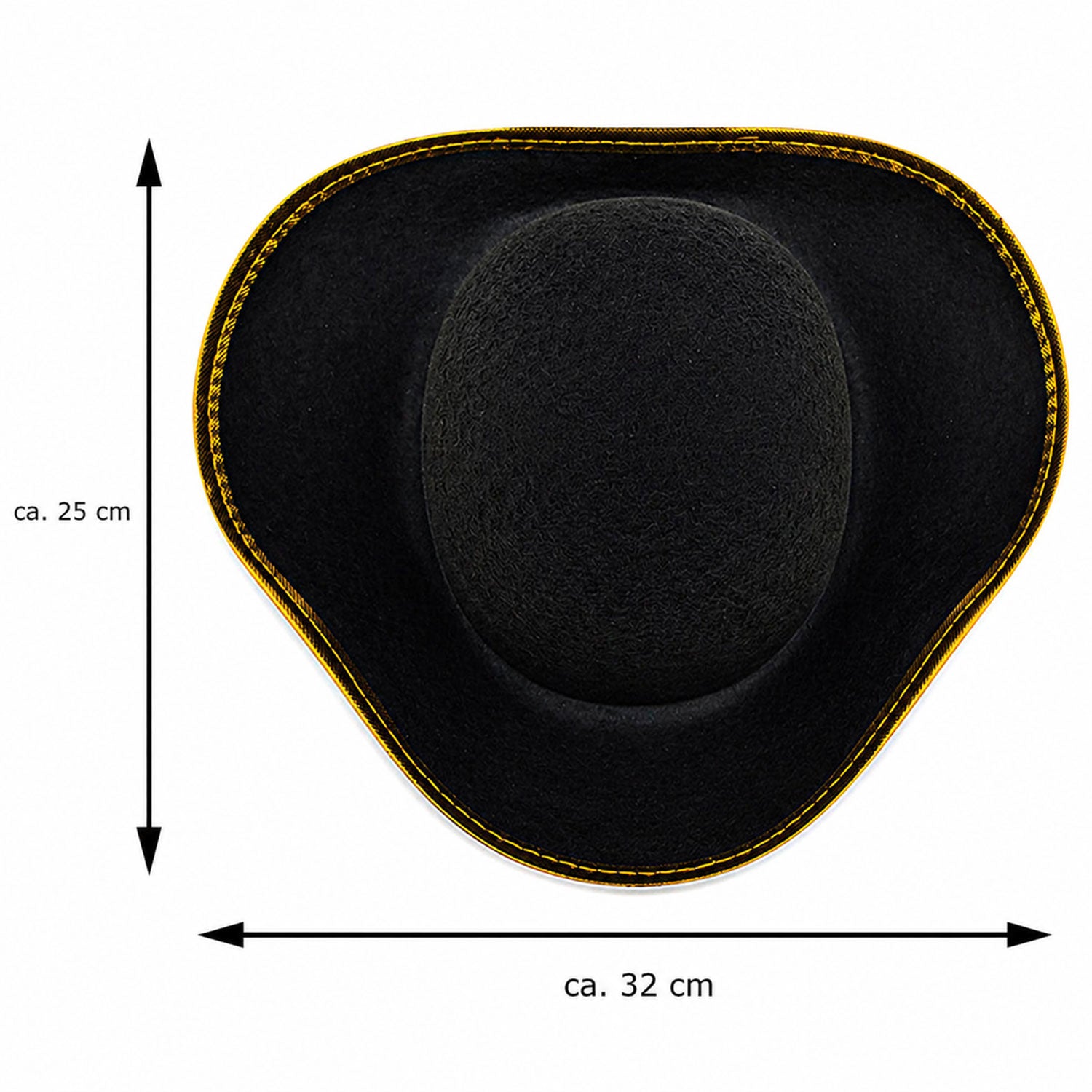 das-kost-mland-piratenhut-totenkopf-kinder-schwarz-gold-1er-set image 4