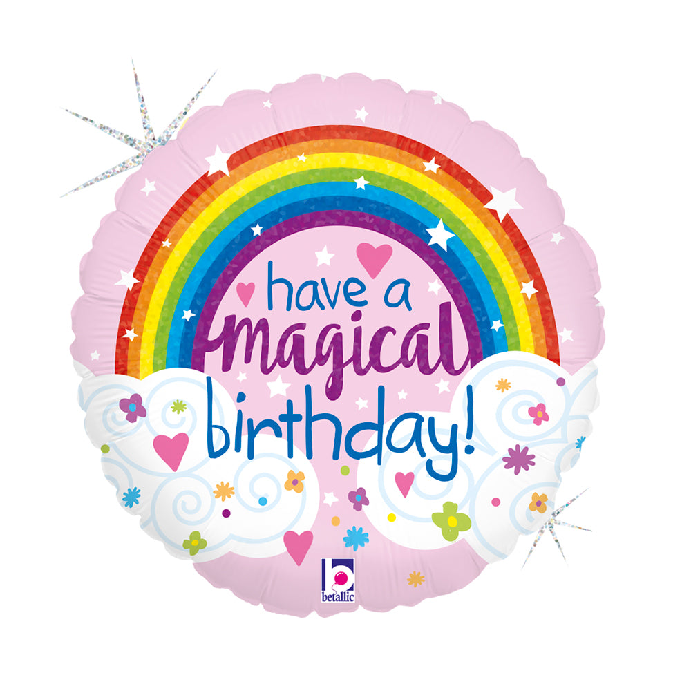 das-kost-mland-folienballon-happy-birthday-magical-glitter-46cm image 1