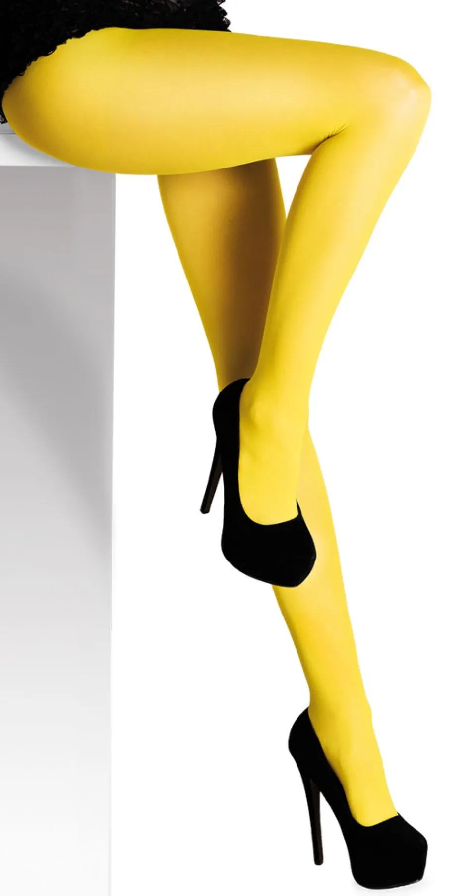 das-kost-mland-accessoires-strumpfhose-damen-40den-gelb-blickdicht image 1