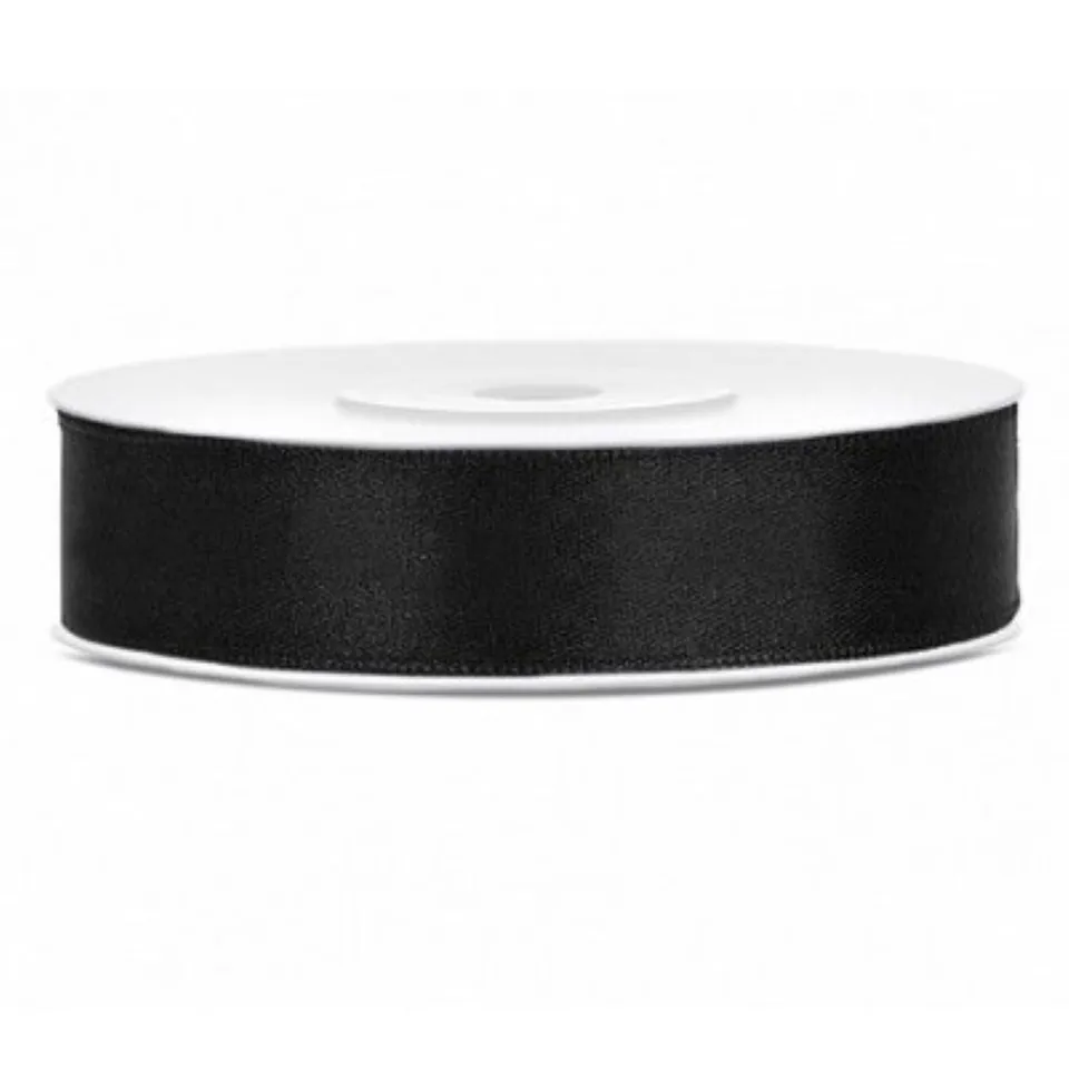 das-kost-mland-satinband-schwarz-12mm-25m-rolle image 1