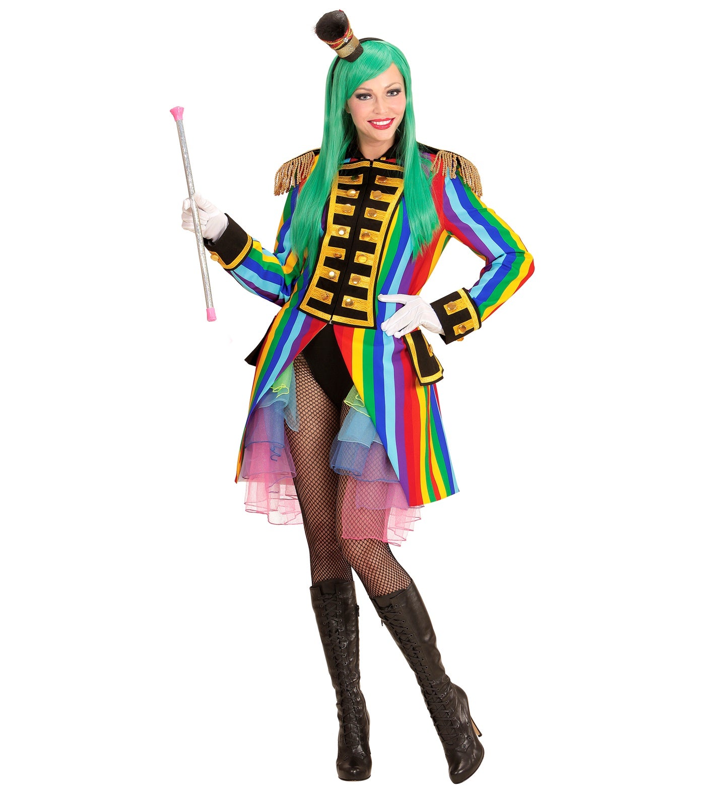 das-kost-mland-damen-parade-frack-rainbow-kost-m-mehrfarbig image 2