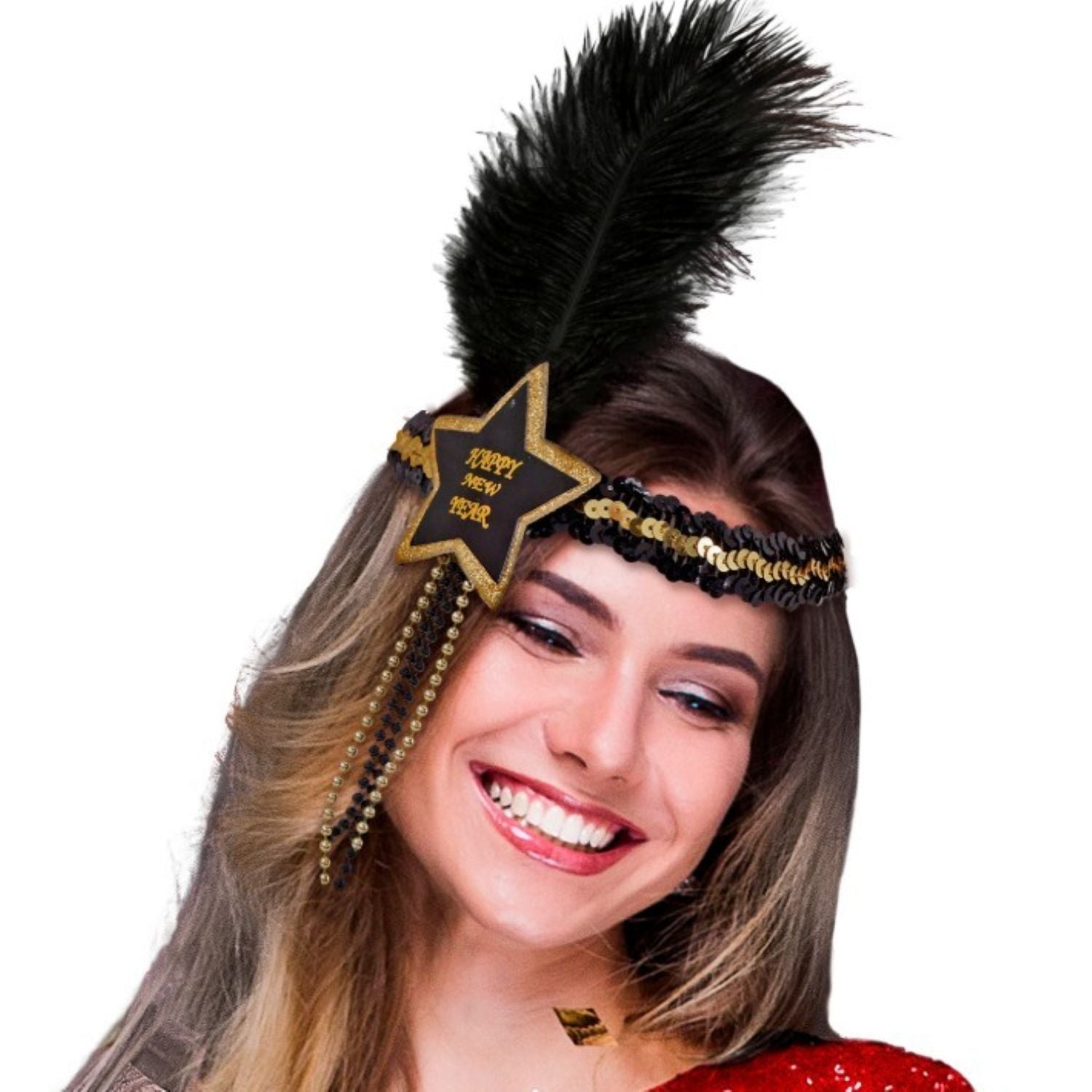 charleston-stirnband-happy-new-year-gold-feder-silvester image 2