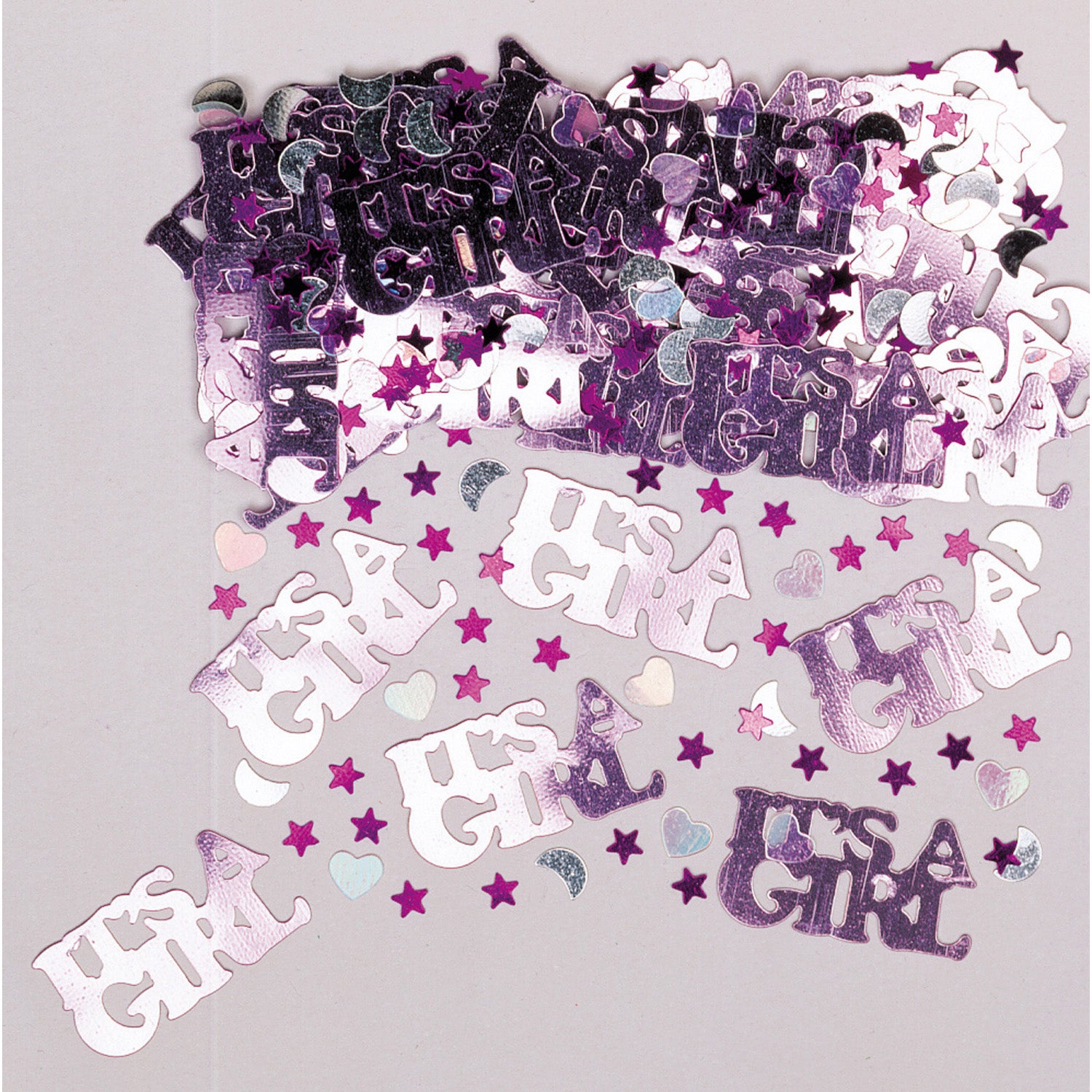das-kost-mland-it-s-a-girl-konfetti-metall-pink-14g-baby image 1