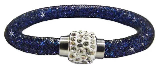 das-kost-mland-stardust-armband-einreihig-blau-glitzerkristalle image 1