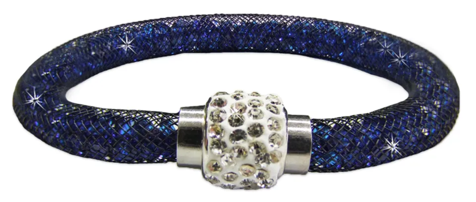 das-kost-mland-stardust-armband-einreihig-blau-glitzerkristalle image 1
