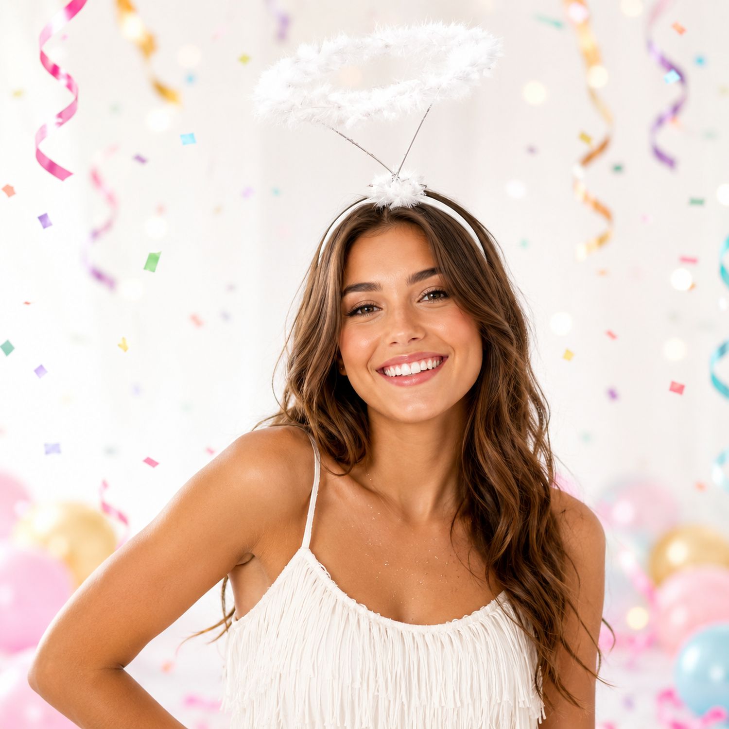 das-kost-mland-accessoires-haarreif-heiligenschein-wei-marabou image 3