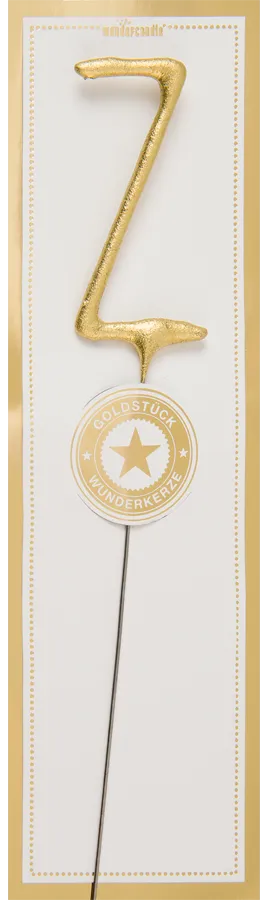 das-kost-mland-classic-wunderkerze-buchstabe-z-gold-6-5cm image 1