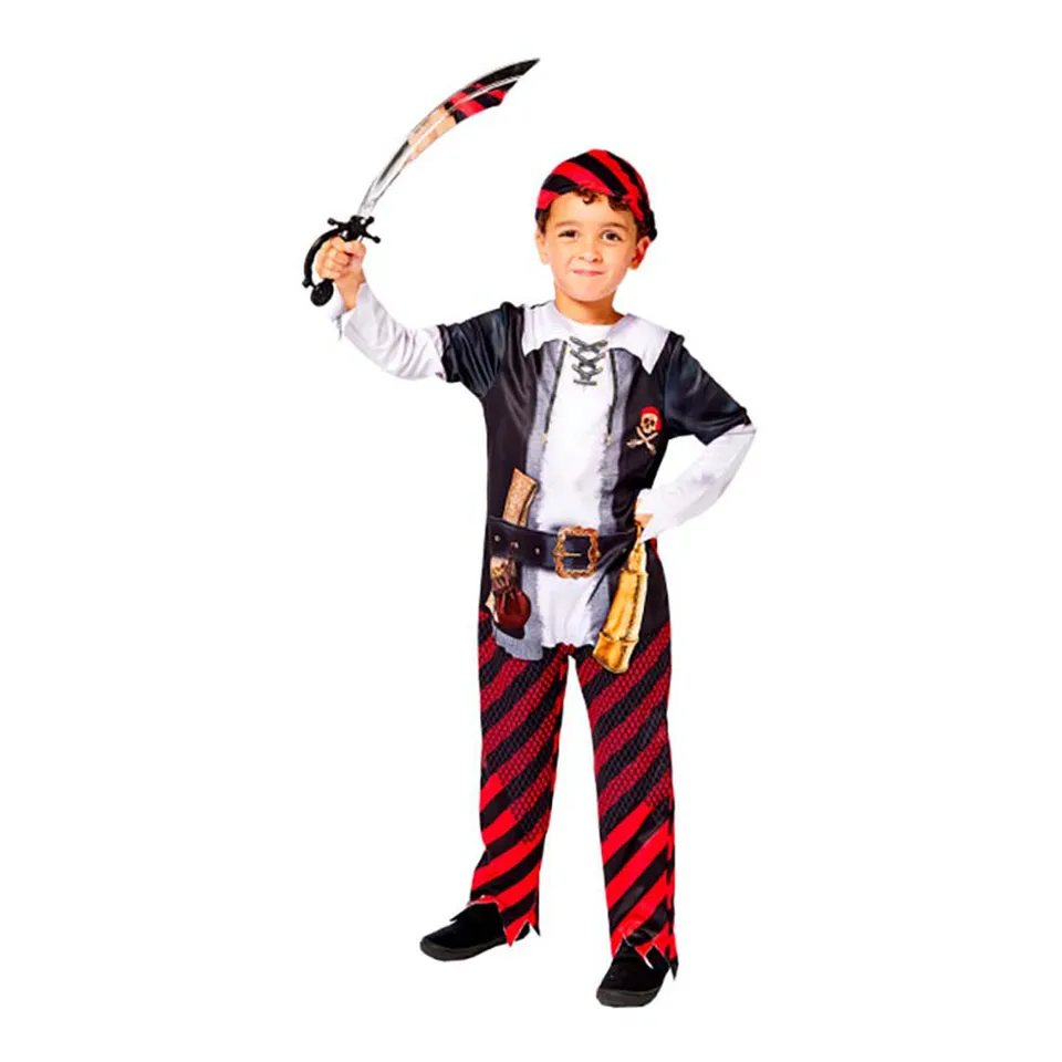 das-kost-mland-jungen-kid-pirat-kost-m-2-3-jahre-rot image 1