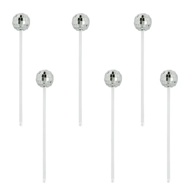 r-hrst-bchen-discokugel-6-stk-silber-20cm-cocktail image 1