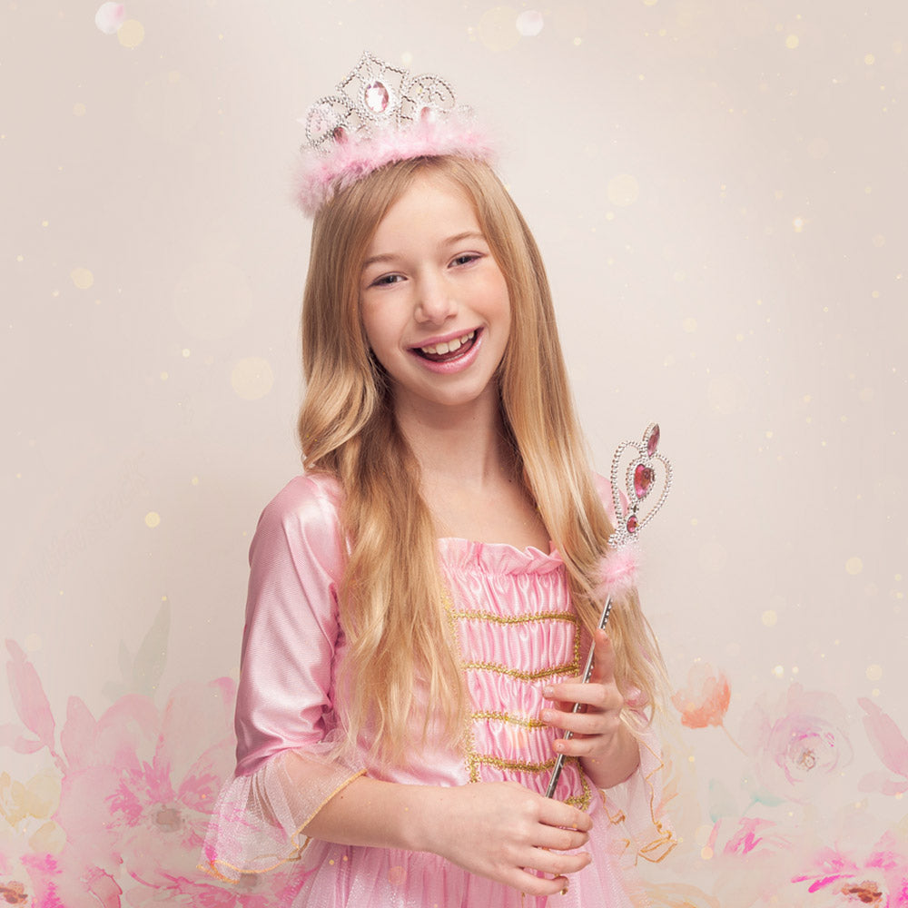 das-kost-mland-tiara-jasmine-krone-kinder-rosa-silber image 4
