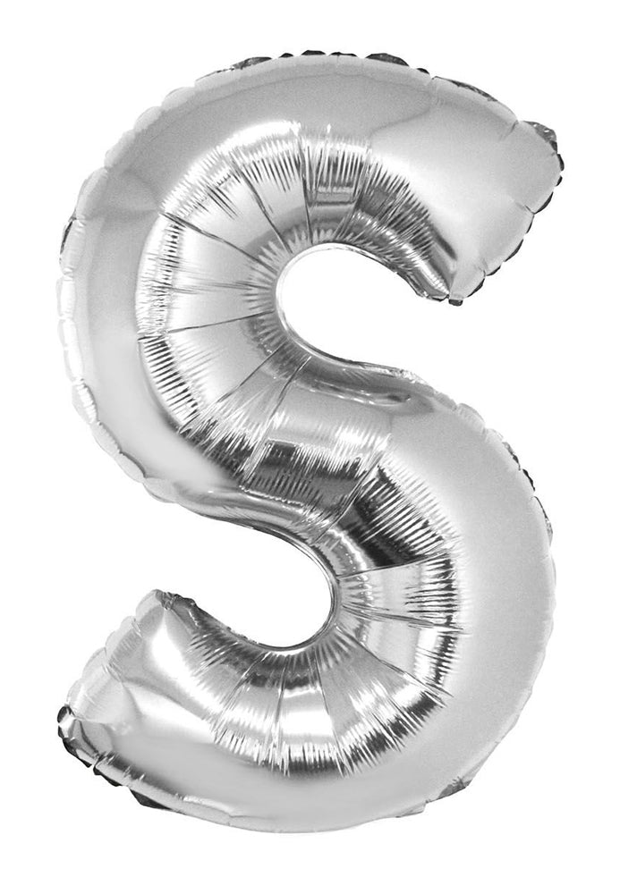 das-kost-mland-dekorationen-folienballon-xxl-buchstabe-s-silber image 1