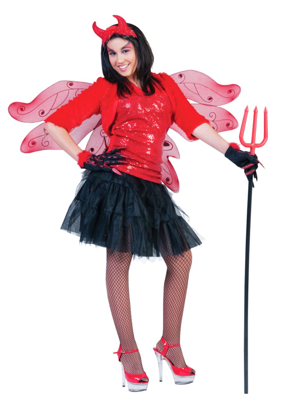 das-kost-mland-disco-party-neckholder-top-glitzer-rot image 3