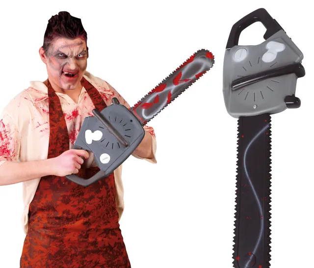 das-kost-mland-kettens-ge-70cm-pvc-silber-rot-halloween image 1