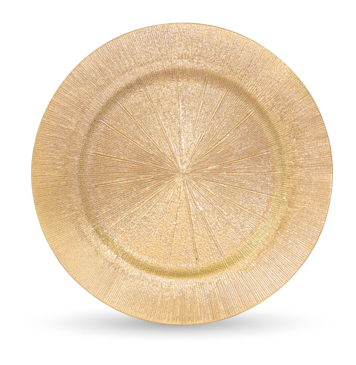 das-kost-mland-deko-teller-strahlendesign-gold-33-cm-kunststoff image 1