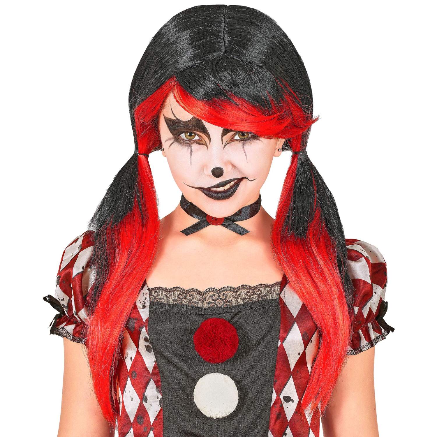 das-kost-mland-accessoires-per-cke-killer-clown-kinder-schwarz-rot image 1