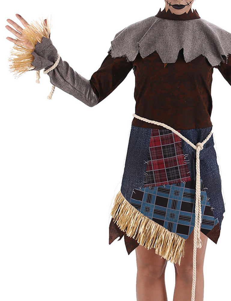 das-kost-mland-miss-scarecrow-vogelscheuche-kost-m-damen-3-tlg image 2