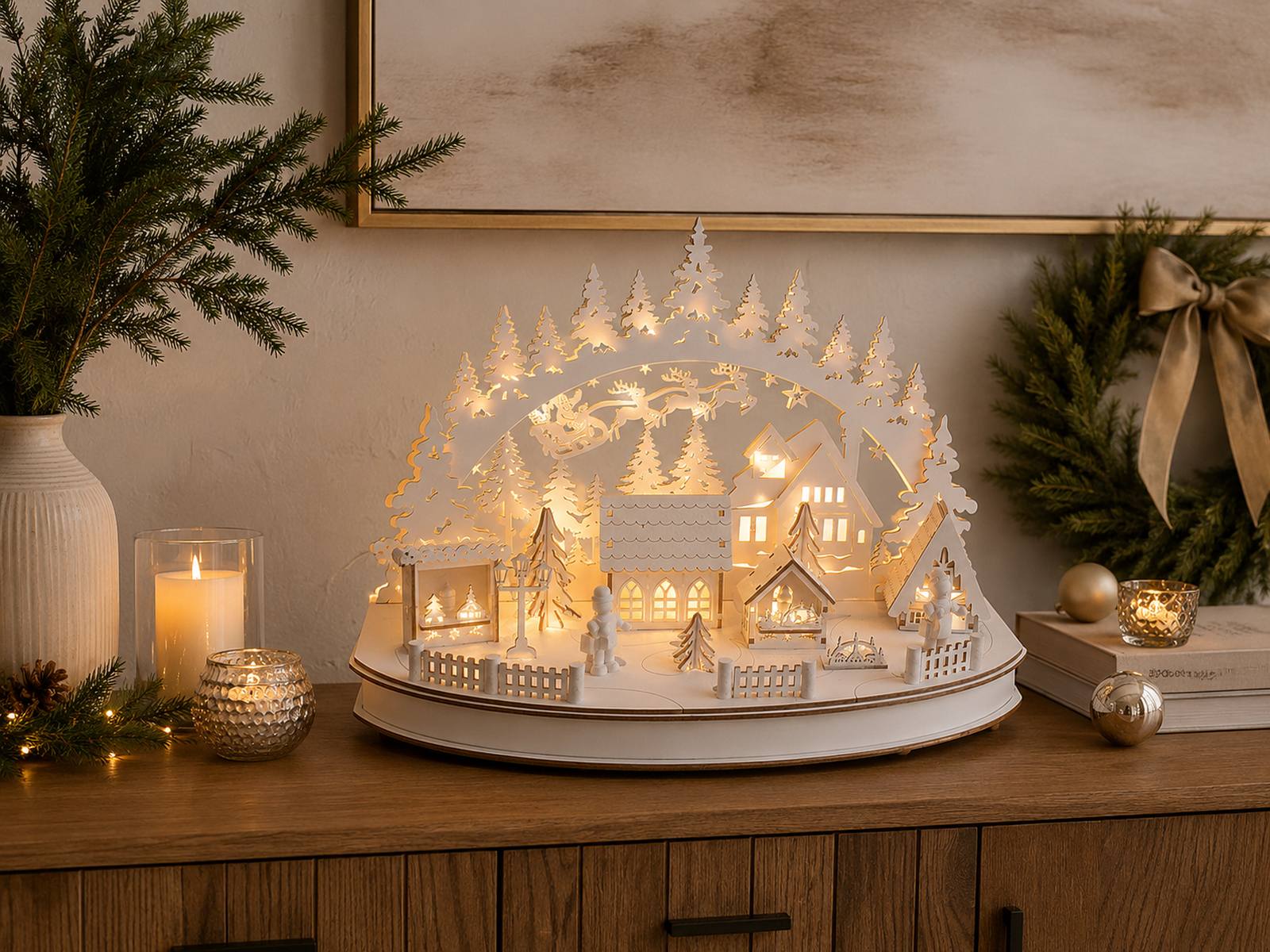 riffelmacher-weihnachtsmarkt-led-schwibbogen-holz-wei-36cm-timer image 7
