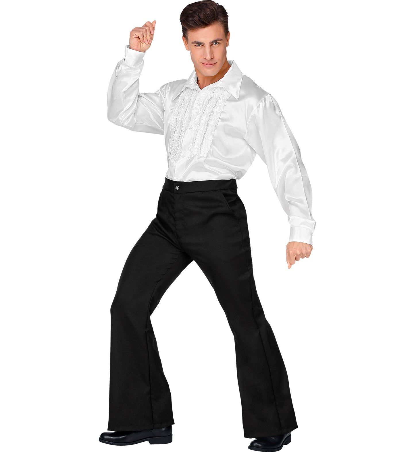 das-kost-mland-70er-schlaghose-herren-schwarz-retro-disco image 4