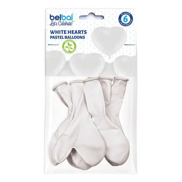 das-kost-mland-herz-luftballons-wei-latex-28-cm-6-stk image 1