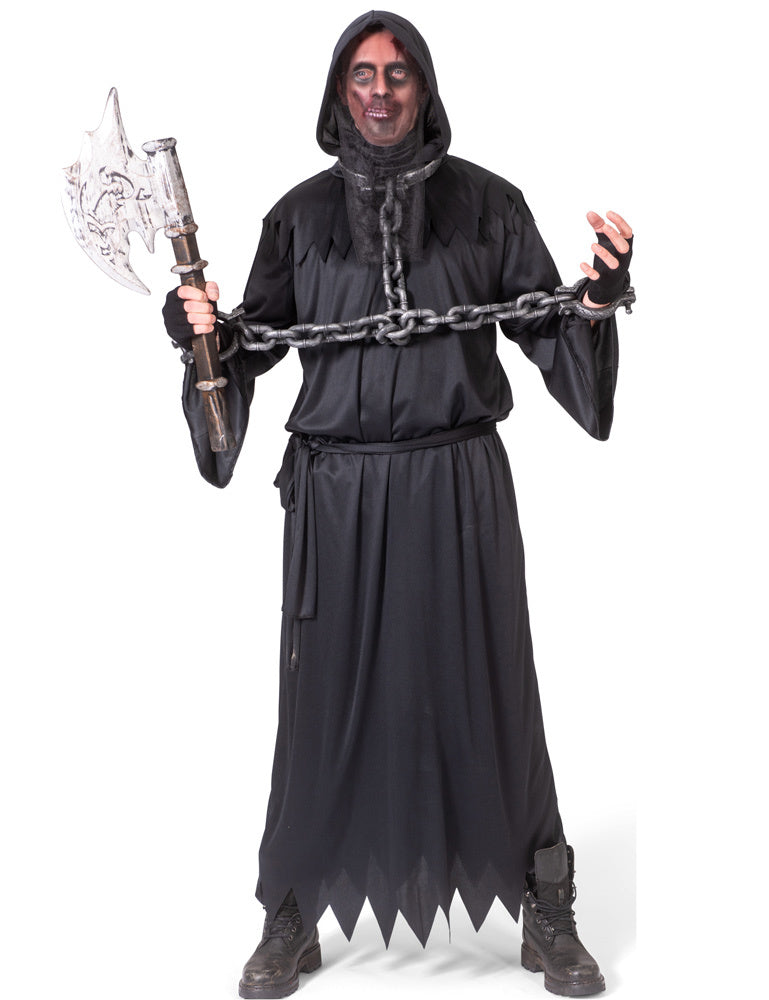 das-kost-mland-accessoires-beil-axt-65cm-kost-mzubeh-r-schwarz-grau image 2