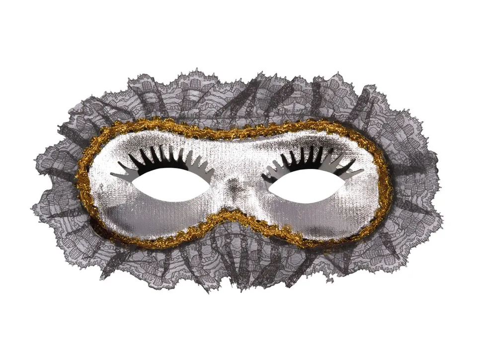 das-kost-mland-venezia-augenmaske-silber-spitze-halbmaske image 1