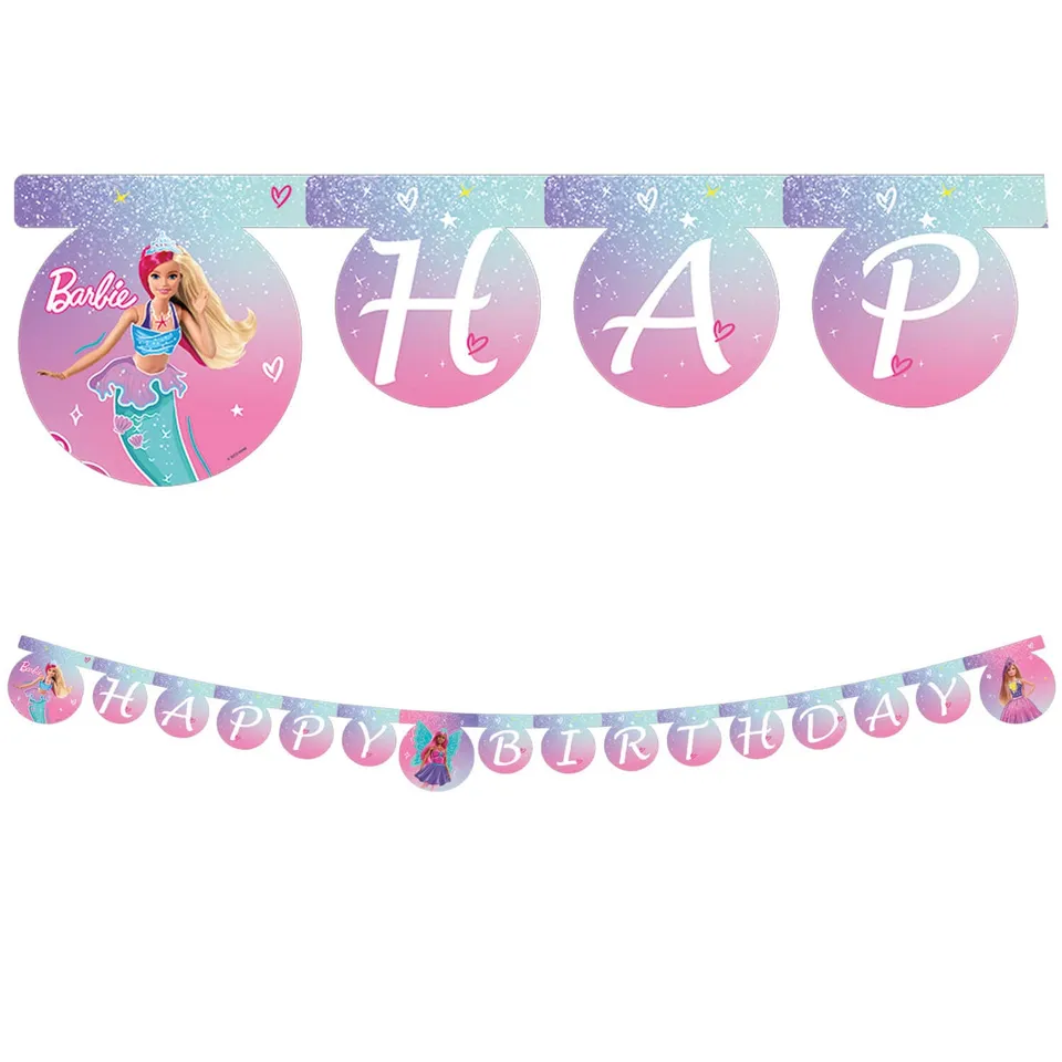 das-kost-mland-barbie-fantasy-happy-birthday-banner-200-cm image 1