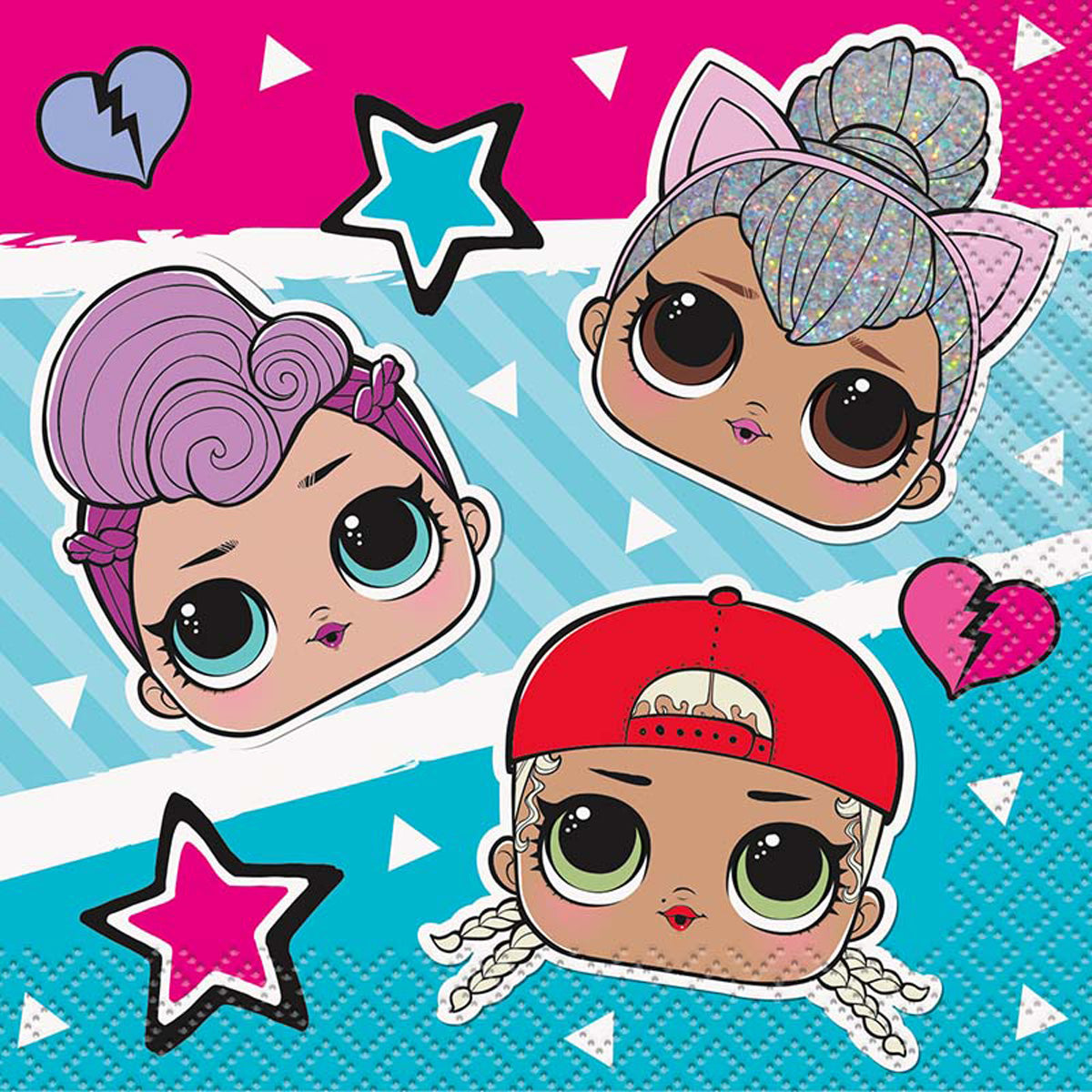 lol-surprise-servietten-25x25cm-16-stk-party-deko image 2