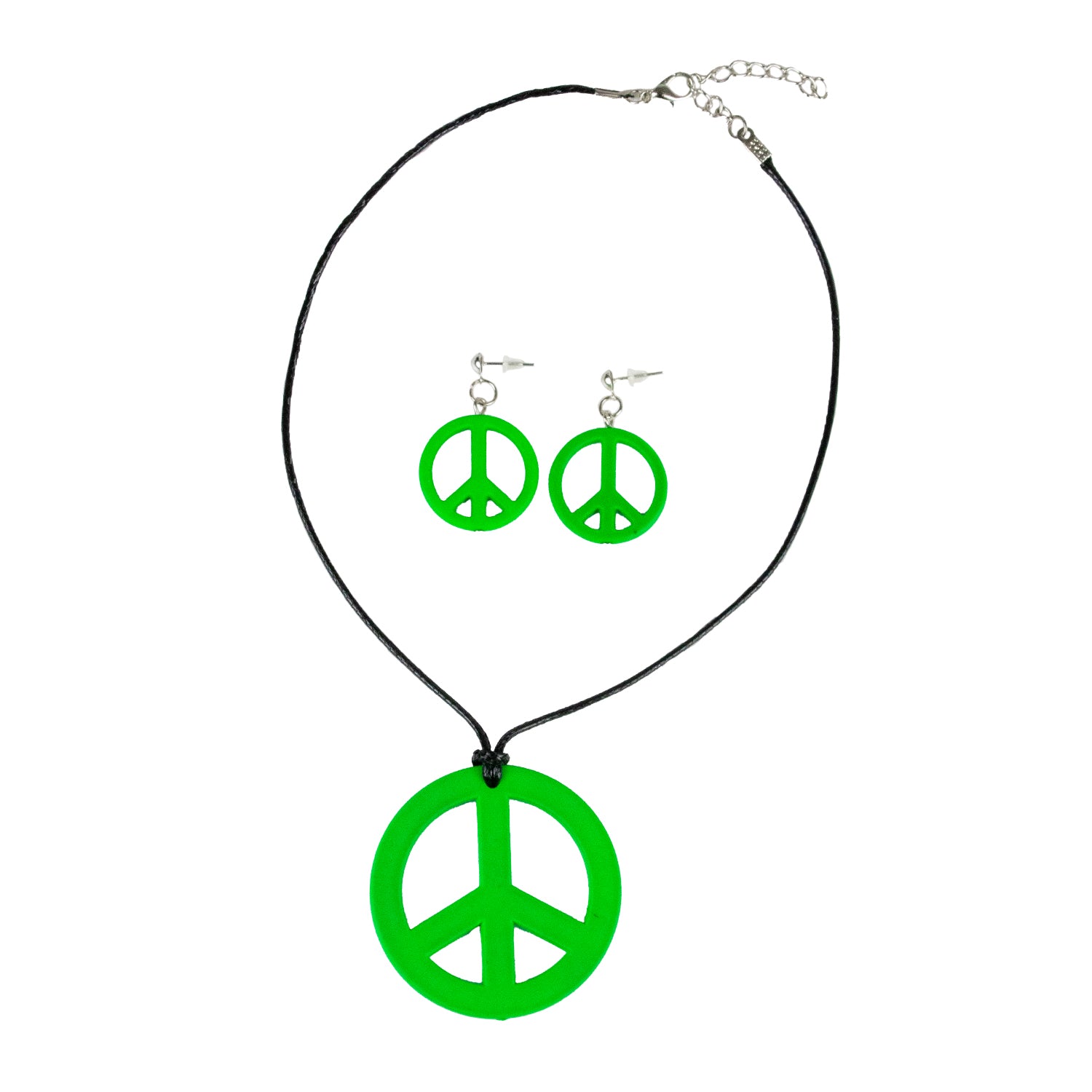 das-kost-mland-hippie-peace-schmuck-set-3-tlg-gr-n-70er image 8