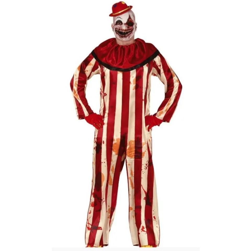 das-kost-mland-herren-horror-clown-kost-m-l-52-54-gestreift image 1