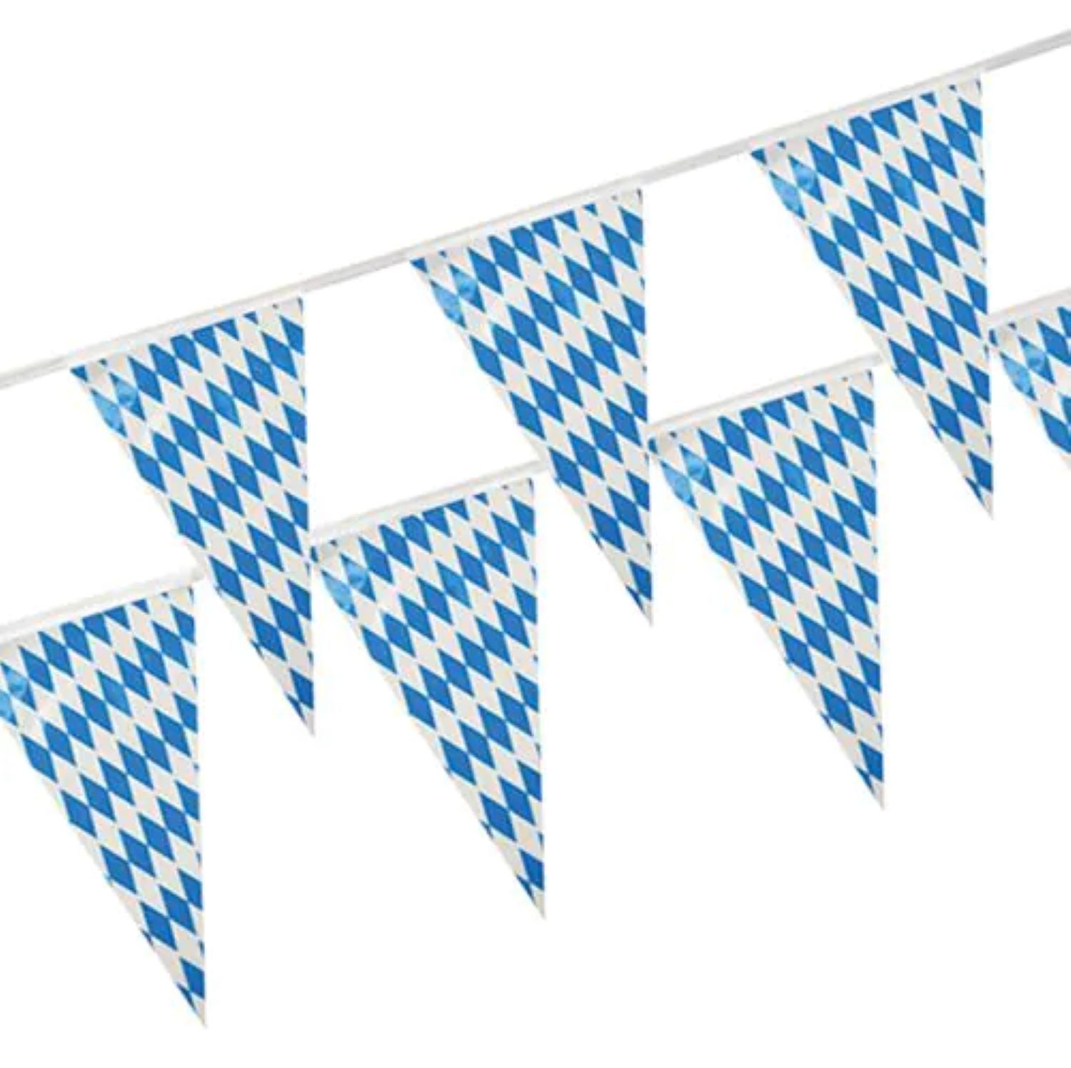 das-kost-mland-dekorationen-wimpelkette-bayrisch-blau-folie-10-m-wetterfest image 1