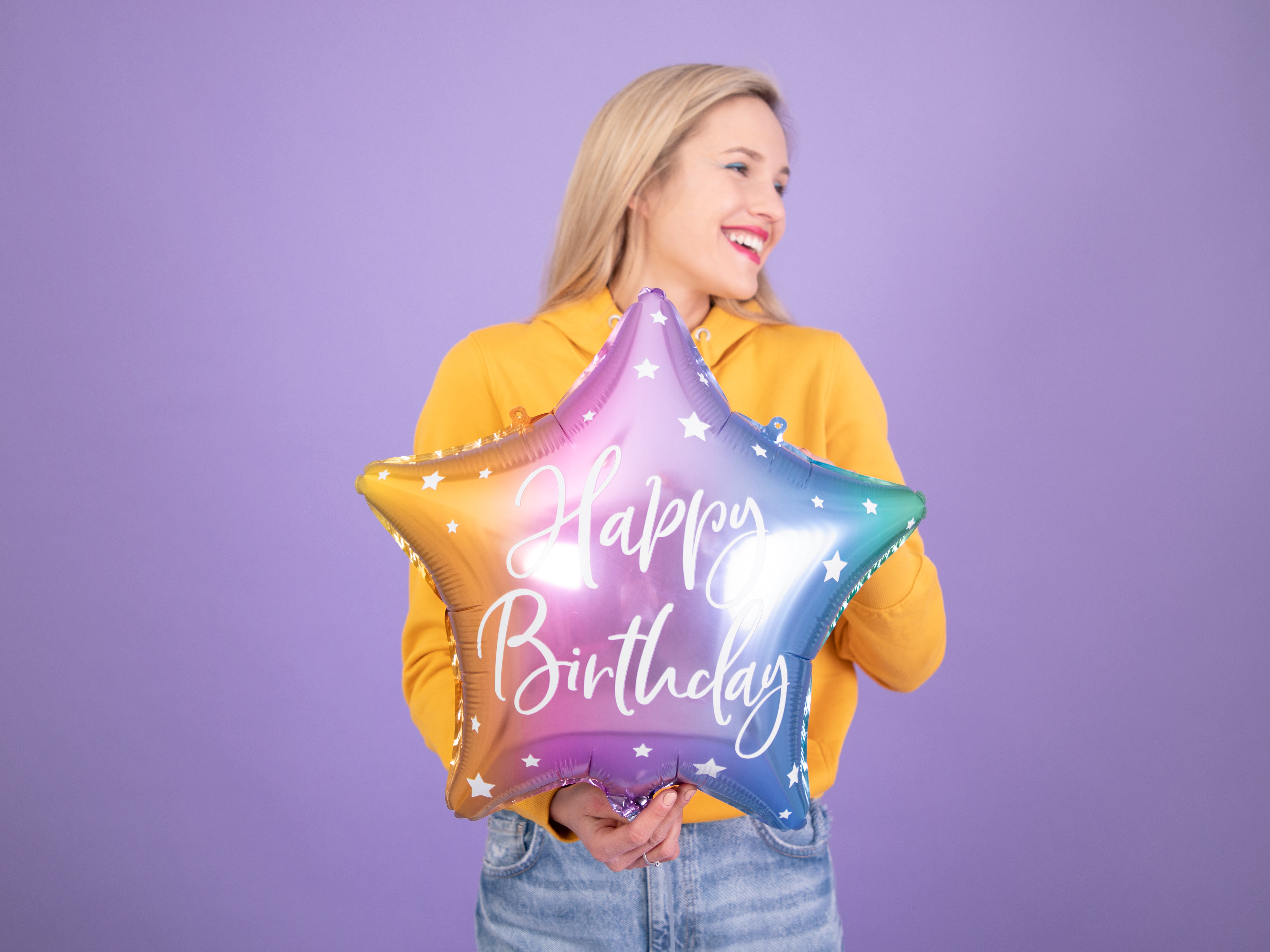 stern-folienballon-happy-birthday-45cm-bunt image 2