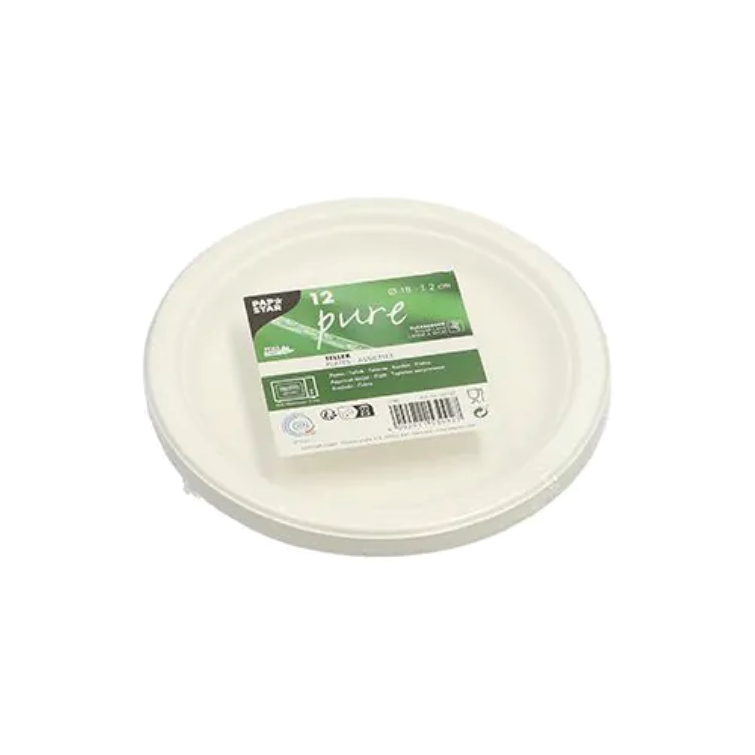 zuckerrohr-teller-pure-wei-rund-18cm-12-st-ck image 2