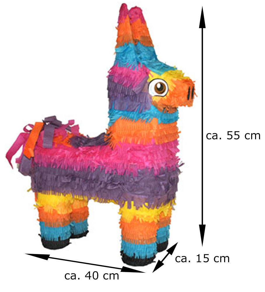 das-kost-mland-pinata-bunter-esel-40x14x57-cm-zum-bef-llen image 2